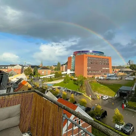 Central Rooftop Apartment By Aros With Balcony Aarhus Exterior photo